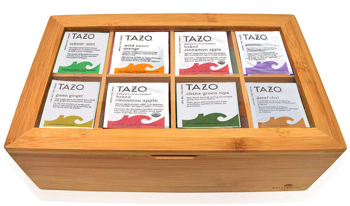 Tazo Tea Bags Sampler Assortment Gift Box - 80 Count