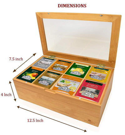 Tea Bags Sampler Assortment Bamboo (60 Count)