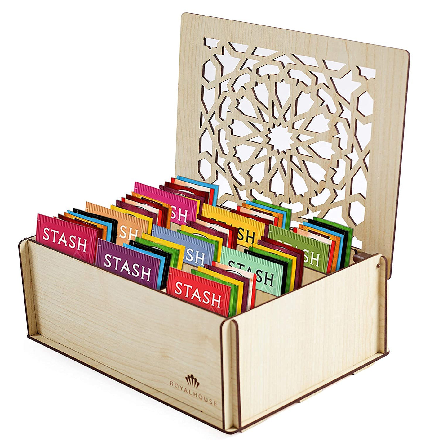 Assorted Sampler Box Stash Tea Bags Sampler Assortment Box - 80 COUNT (White) – Eva's Gift ...