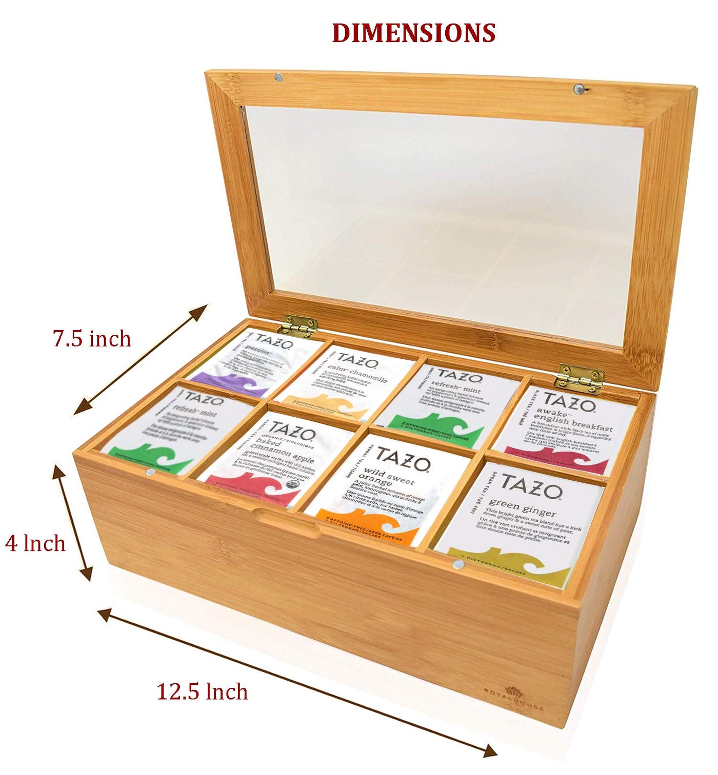 Assorted Sampler Box Tazo Tea Bags Sampler Assortment Gift Box - 80 Count – Eva's Gift Universe