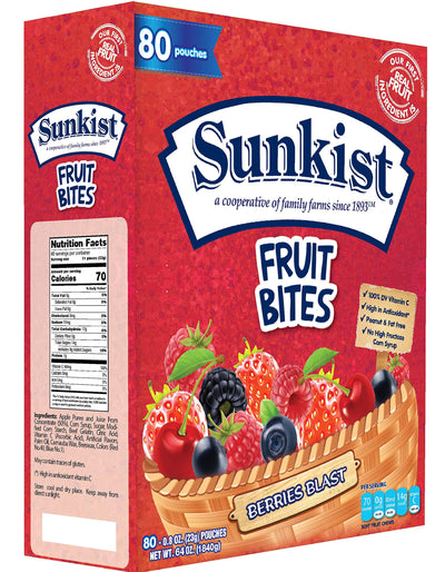 Sunkist Assorted Mixed Fruit Snacks
