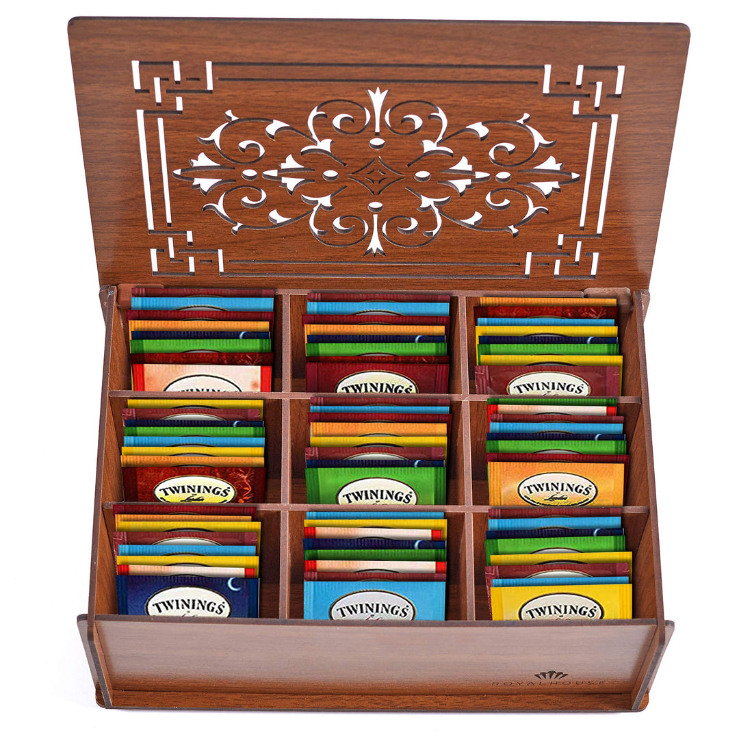 Twinings Tea Bags Sampler Assortment Box - 80 COUNT (Brown